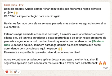 Depoimento de parceiro CAIA