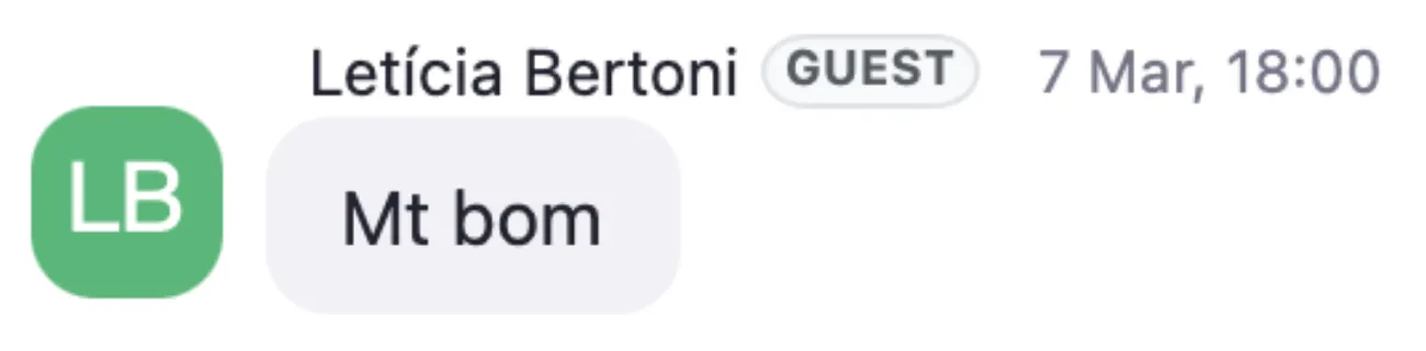 Depoimento de aluno de uma formação do Mateus