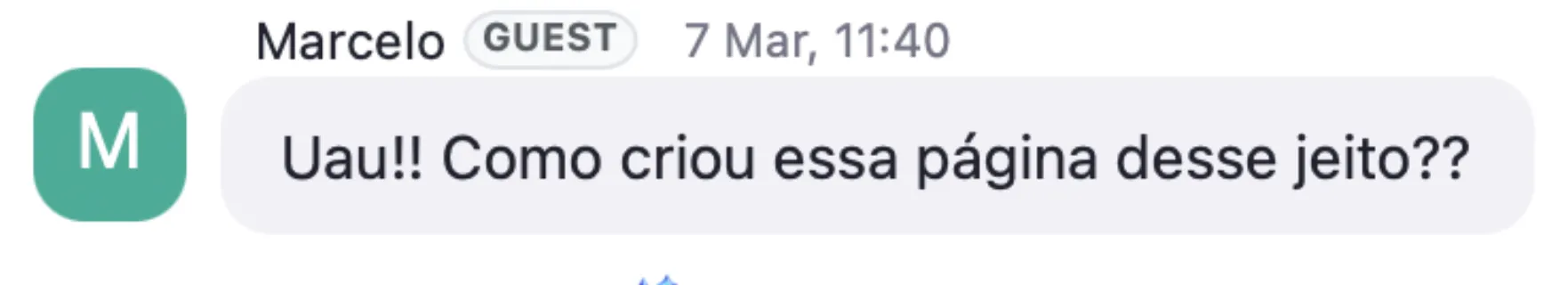 Depoimento de aluno de uma formação do Mateus