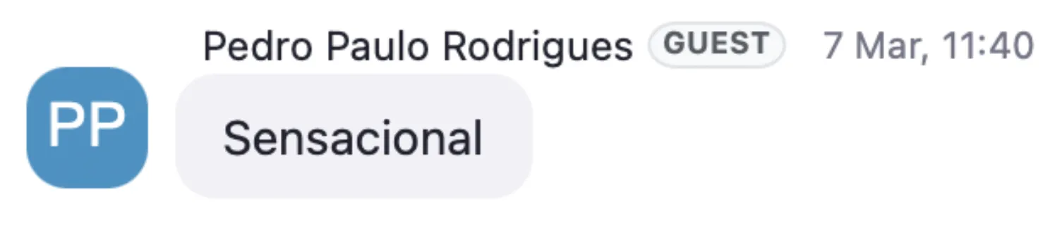 Depoimento de aluno de uma formação do Mateus