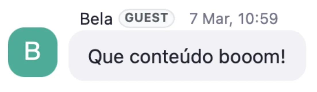Depoimento de aluno de uma formação do Mateus