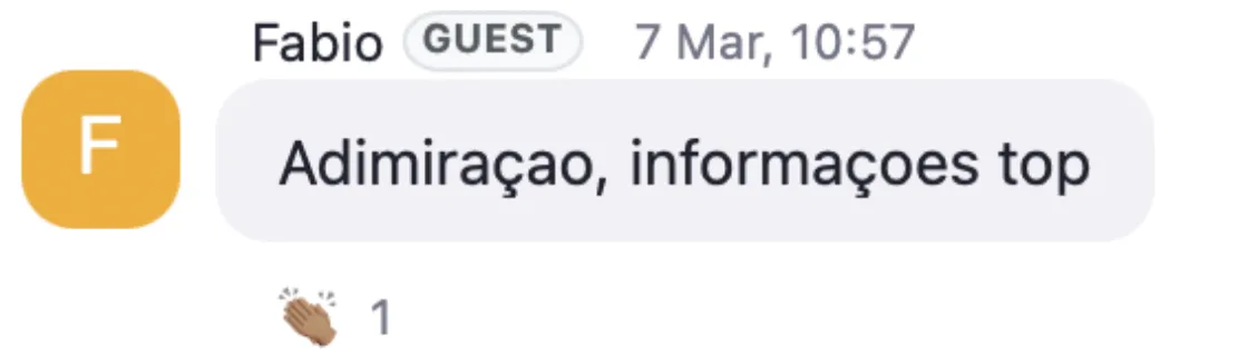 Depoimento de aluno de uma formação do Mateus