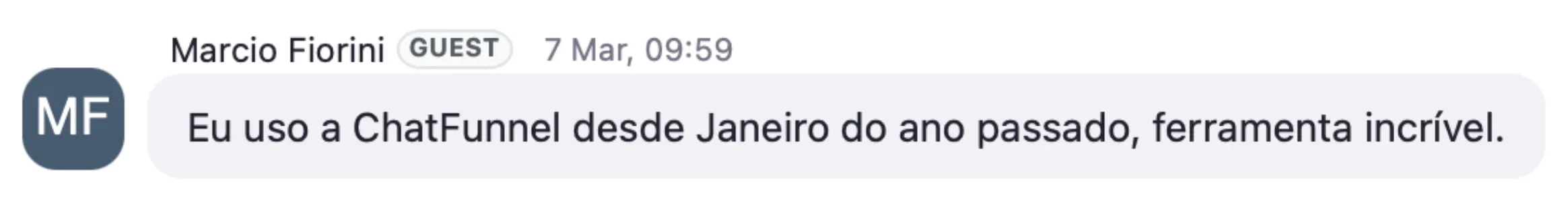 Depoimento de aluno de uma formação do Mateus