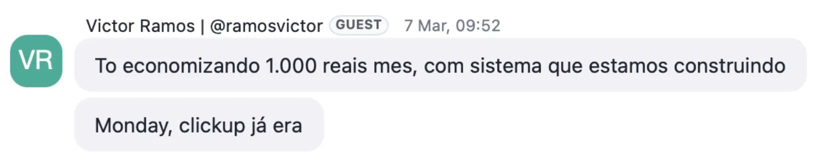 Depoimento de aluno de uma formação do Mateus